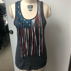 Rock & Roll Cowgirl American Flag Tank
